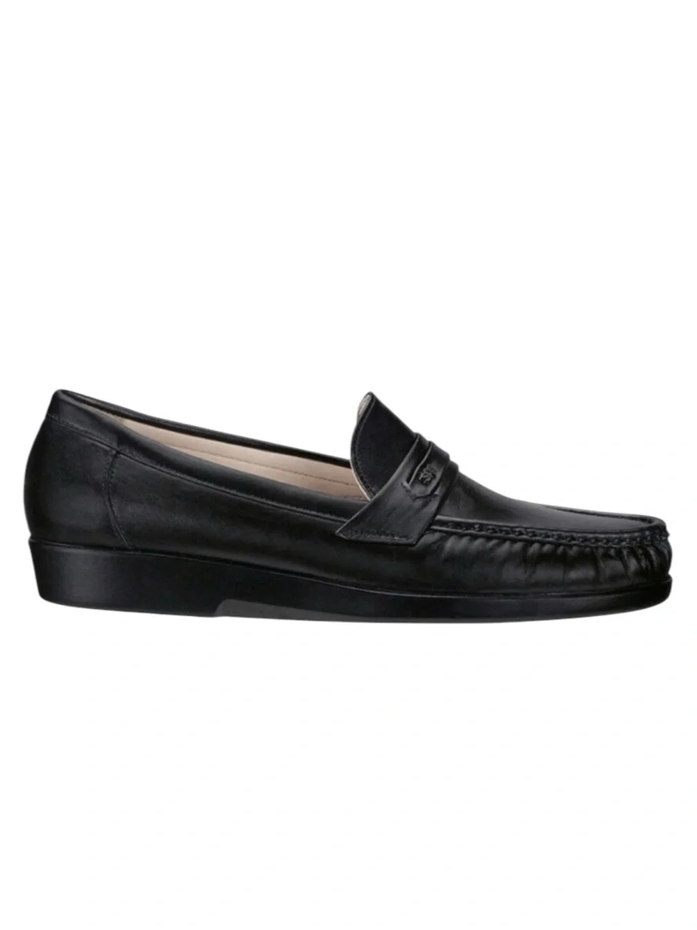 SAS Loafers NEW Ace Slip On Comfort Penny Handsewn Leather Black Size 9.5 W